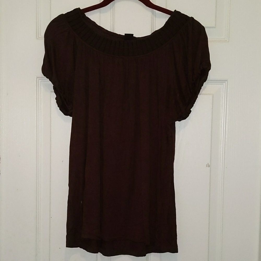 Attention brown top Sz L